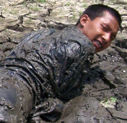 wet muddy camo anorak