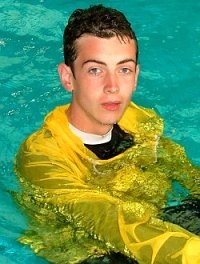 wet canoeist