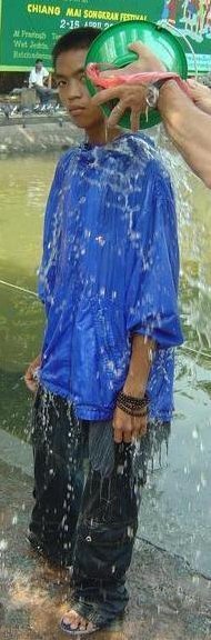 blessing by pouring water
