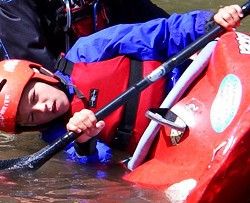canoeing-kayaking with PFD