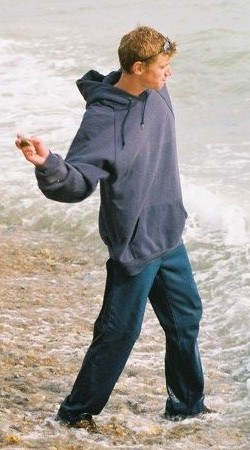 On the beach