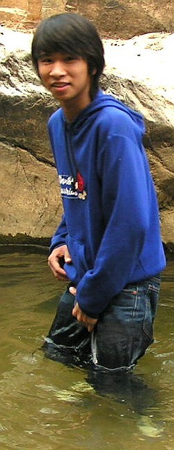 Swimming in clothes is popular worldwide