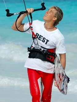 Wet Kite Surfer