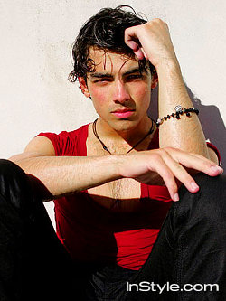 joe jonas swimming in clothes in pool