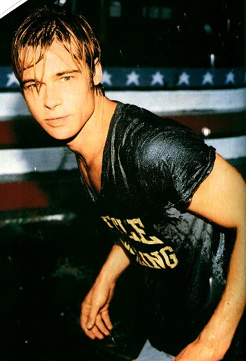 Brad Pitt in Wet T-shirt